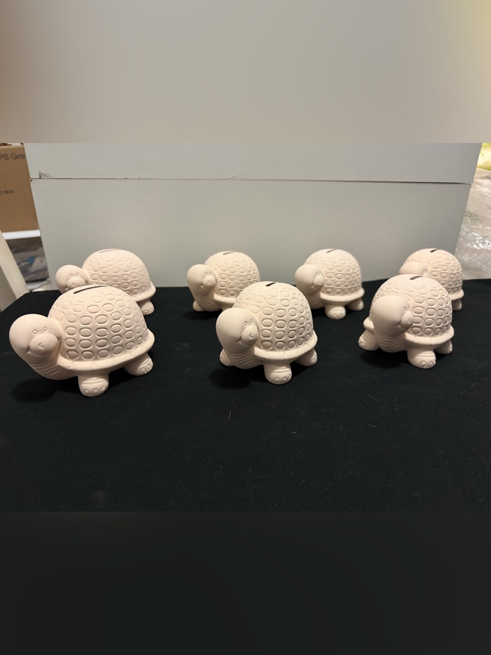 Paintable Ceramic Turtle piggy banks